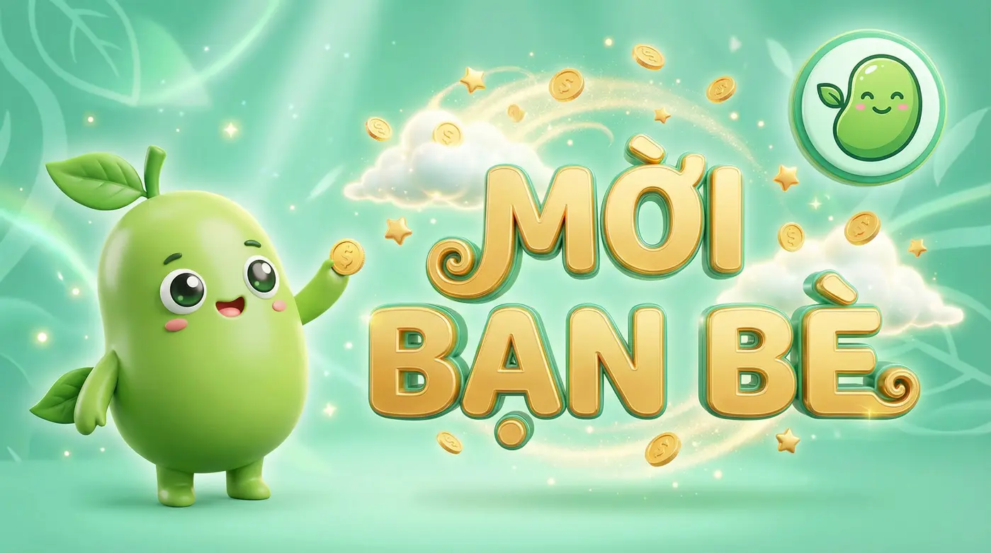 Mời Bạn Bè Liền Tay - Nhận Ngay Hạt Đậu (Nhận tới 2.000 Hạt)